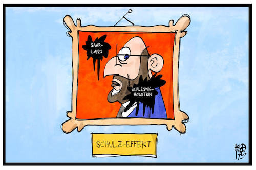 Cartoon: Martin Schulz (medium) by Kostas Koufogiorgos tagged karikatur,koufogiorgos,illustration,cartoon,schulz,spd,gemälde,bild,flecken,saarland,schleswig,holstein,karikatur,koufogiorgos,illustration,cartoon,schulz,spd,gemälde,bild,flecken,saarland,schleswig,holstein