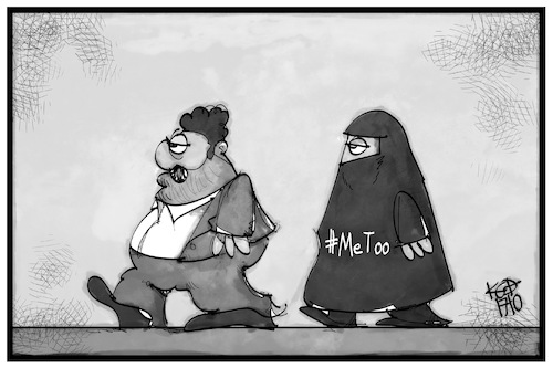 Cartoon: MeToo (medium) by Kostas Koufogiorgos tagged karikatur,koufogiorgos,illustration,cartoon,metoo,niqab,verschleierung,islam,frauenrechte,karikatur,koufogiorgos,illustration,cartoon,metoo,niqab,verschleierung,islam,frauenrechte