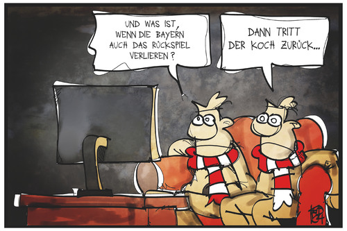 Cartoon: Müller-Wohlfahrt (medium) by Kostas Koufogiorgos tagged karikatur,koufogiorgos,illustration,cartoon,müller,wohlfahrt,mull,arzt,mannschaft,bayern,fussball,sport,niederlage,fernsehen,koch,rücktritt,club,verein,karikatur,koufogiorgos,illustration,cartoon,müller,wohlfahrt,mull,arzt,mannschaft,bayern,fussball,sport,niederlage,fernsehen,koch,rücktritt,club,verein