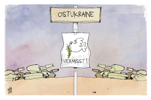 Cartoon: Ostukraine (medium) by Kostas Koufogiorgos tagged karikatur,koufogiorgos,illustration,cartoon,ukraine,frieden,taube,krieg,konflikt,russland,nato,karikatur,koufogiorgos,illustration,cartoon,ukraine,frieden,taube,krieg,konflikt,russland,nato