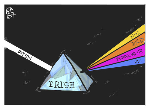 Cartoon: Prism (medium) by Kostas Koufogiorgos tagged prism,nsa,bnd,bundeswehr,daten,datenschutz,usa,geheimdienst,karikatur,prisma,koufogiorgos,prism,nsa,bnd,bundeswehr,daten,datenschutz,usa,geheimdienst,karikatur,prisma,koufogiorgos