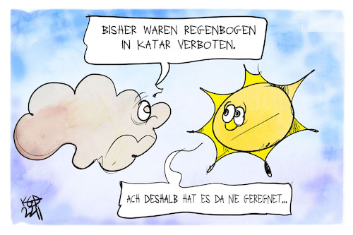 Regenbogen für Katar