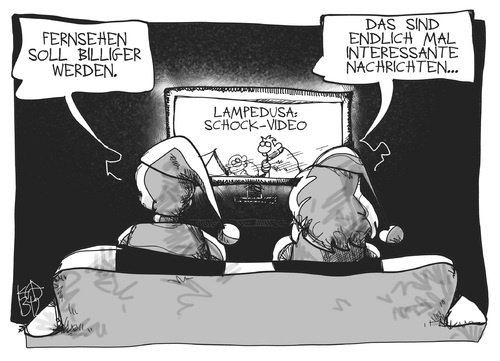 Cartoon: Rundfunkbeitrag (medium) by Kostas Koufogiorgos tagged kef,rundfunkbeitrag,fernsehen,nachrichten,medien,gebühren,michel,karikatur,koufogiorgos,kef,rundfunkbeitrag,fernsehen,nachrichten,medien,gebühren,michel,karikatur,koufogiorgos