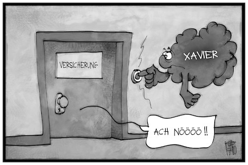 Cartoon: Schäden durch Xavier (medium) by Kostas Koufogiorgos tagged karikatur,koufogiorgos,illustration,cartoon,xavier,sturm,schaden,versicherung,rück,klingeln,wolfe,orkan,wetter,umwelt,wirtschaft,karikatur,koufogiorgos,illustration,cartoon,xavier,sturm,schaden,versicherung,rück,klingeln,wolfe,orkan,wetter,umwelt,wirtschaft