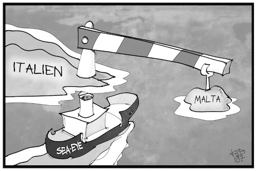 Cartoon: Seenotrettung (medium) by Kostas Koufogiorgos tagged karikatur,koufogiorgos,illustration,cartoon,seenotrettung,sea,eye,alan,kurdi,malta,italien,mittelmeer,asylpolitik,flüchtlinge,karikatur,koufogiorgos,illustration,cartoon,seenotrettung,sea,eye,alan,kurdi,malta,italien,mittelmeer,asylpolitik,flüchtlinge