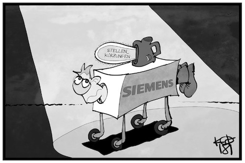 Cartoon: Siemens (medium) by Kostas Koufogiorgos tagged karikatur,koufogiorgos,illustration,cartoon,siemens,stellenkürzungen,stellenabbau,arbeiter,säge,wirtschaft,arbeit,soziales,job,verlust,karikatur,koufogiorgos,illustration,cartoon,siemens,stellenkürzungen,stellenabbau,arbeiter,säge,wirtschaft,arbeit,soziales,job,verlust