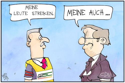 Streik bei GDL und CDU