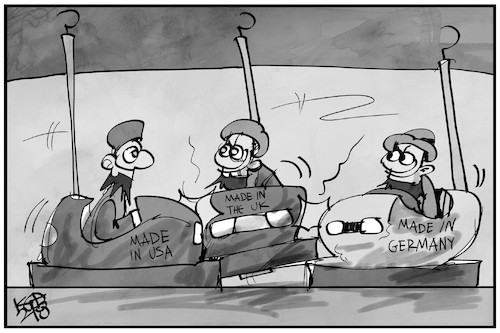Cartoon: Taliban (medium) by Kostas Koufogiorgos tagged karikatur,koufogiorgos,illustration,cartoon,taliban,afghanistan,autoscooter,infrastruktur,krieg,karikatur,koufogiorgos,illustration,cartoon,taliban,afghanistan,autoscooter,infrastruktur,krieg