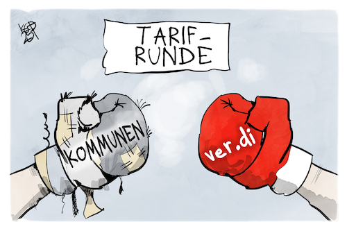 Cartoon: Tarifrunde (medium) by Kostas Koufogiorgos tagged karikatur,koufogiorgos,verdi,gewerkschaft,kommunen,tarifrunde,verhandlung,karikatur,koufogiorgos,verdi,gewerkschaft,kommunen,tarifrunde,verhandlung