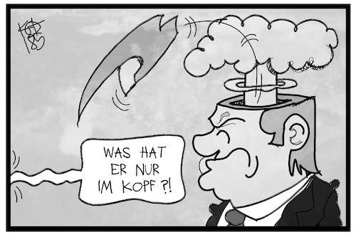 Cartoon: Trumps Kopf (medium) by Kostas Koufogiorgos tagged koufogiorgos,trump,karikatur,koufogiorgos,trump,karikatur