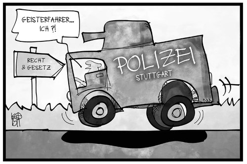 Cartoon: Wasserwerfer-Urteil (medium) by Kostas Koufogiorgos tagged karikatur,koufogiorgos,illustration,cartoon,s21,stuttgart,polizei,wasserwerfer,urteil,geisterfahrer,recht,gesetz,prozess,karikatur,koufogiorgos,illustration,cartoon,s21,stuttgart,polizei,wasserwerfer,urteil,geisterfahrer,recht,gesetz,prozess