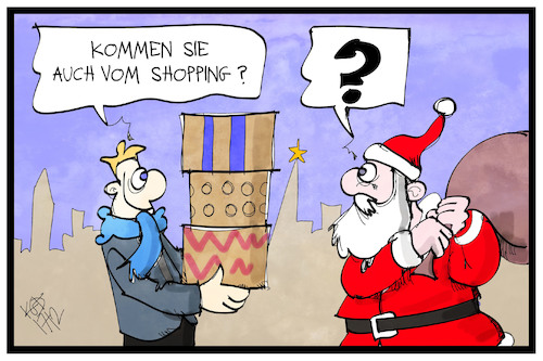 Cartoon: Weihnachtskonsum (medium) by Kostas Koufogiorgos tagged karikatur,koufogiorgos,illustration,cartoon,weihnachten,konsum,shopping,weihnachtsmann,einkaufen,einzelhandel,kunde,kaufrausch,karikatur,koufogiorgos,illustration,cartoon,weihnachten,konsum,shopping,weihnachtsmann,einkaufen,einzelhandel,kunde,kaufrausch