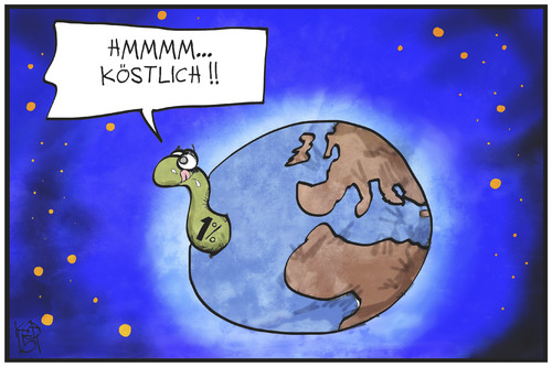 Cartoon: Wohlstandsverteilung (medium) by Kostas Koufogiorgos tagged karikatur,koufogiorgos,illustration,cartoon,wohlstand,reichtum,verteilung,gerechtigkeit,erde,welt,wurm,weltbevölkerung,wirtschaft,karikatur,koufogiorgos,illustration,cartoon,wohlstand,reichtum,verteilung,gerechtigkeit,erde,welt,wurm,weltbevölkerung,wirtschaft