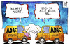 Cartoon: ADAC (small) by Kostas Koufogiorgos tagged illustration,cartoon,karikatur,koufogiorgos,adac,statistik,manipulation,auto,autoclub,image,panne,verkehr,starthilfe