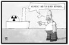 Cartoon: AKW-Sicherheit (small) by Kostas Koufogiorgos tagged karikatur,koufogiorgos,illustration,cartoon,akw,atomkraftwerk,homer,simpson,comicfigur,kontrolleur,kontrolle,nuklear,energie