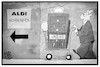Cartoon: Aldi-Wohnungen (small) by Kostas Koufogiorgos tagged karikatur,koufogiorgos,illustration,cartoon,aldi,wohnung,wohnungsmarkt,mieter,vermieter,umzug,einkaufswagen,discounter