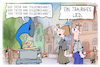 Cartoon: Amokfahrt in Leipzig (small) by Kostas Koufogiorgos tagged karikatur,koufogiorgos,leipzig,kriminalität
