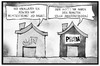 Cartoon: Amoklauf München (small) by Kostas Koufogiorgos tagged karikatur,koufogiorgos,illustration,cartoon,rechtsextremismus,rassismus,amoklauf,münchen,afd,pegida,haus,partei,bewegung,missverständnis,anschlag,arier