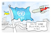 Cartoon: Angriff auf Kiew (small) by Kostas Koufogiorgos tagged karikatur,koufogiorgos,kiew,un,eu,ukraine,russland,zielscheibe,fahne,flagge