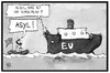 Cartoon: Athens Vorschlag (small) by Kostas Koufogiorgos tagged karikatur,koufogiorgos,illustration,cartoon,griechenland,eu,europa,eurozone,asyl,schiff,schiffbrüchig,diplomatie,schuldenstreit