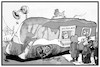 Cartoon: Bahn-Entschädigungen (small) by Kostas Koufogiorgos tagged karikatur,illustration,cartoon,koufogiorgos,bahn,entschädigung,passier,reisende,verspätung,zugausfall,db,zug,verkehr,infrastruktur,kunde