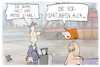 Cartoon: Bahn (small) by Kostas Koufogiorgos tagged karikatur,koufogiorgos,bahn,preis,verspätung,ticket,bahnhof