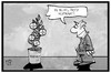 Cartoon: Bayer-Monsanto (small) by Kostas Koufogiorgos tagged karikatur,koufogiorgos,illustration,cartoon,bayer,monsanto,strauch,logo,wirtschaft,frucht,blühen,industrie,chemie,saatgut,glyphosat