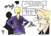 Cartoon: Bettina Wulff (small) by Kostas Koufogiorgos tagged bettina,wulff,intrige,klage,google,jauch,rufmord,cdu,karikatur,kostas,koufogiorgos