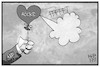 Cartoon: Björn Höcke (small) by Kostas Koufogiorgos tagged karikatur,koufogiorgos,illustration,cartoon,afd,hoecke,ausschluss,partei,herz,ballon,liebe,luft