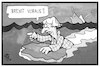 Cartoon: Brexit voraus (small) by Kostas Koufogiorgos tagged karikatur,koufogiorgos,illustration,cartoon,theresa,may,uk,brexit,schiffbruch,europa,austritt,eu,wahl,niederlage,tories,grossbritannien