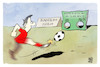 Cartoon: Bundesliga (small) by Kostas Koufogiorgos tagged karikatur,koufogiorgos,bundesliga,bayern,münchen,torwand,fußball