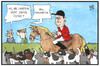 Cartoon: Cameron auf der Jagd (small) by Kostas Koufogiorgos tagged karikatur,koufogiorgos,illustration,cartoon,cameron,grossbritannien,einwanderung,jagd,pferd,hund,flüchtlinge,asyl,politik
