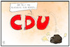 Cartoon: CDU und Blackrock (small) by Kostas Koufogiorgos tagged karikatur,koufogiorgos,illustration,cartoon,cdu,vorsitz,merz,scheitern,blackrock,wirtschaft,stein,demokratie,partei,christdemokraten