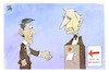 Cartoon: Charles empfängt Sunak (small) by Kostas Koufogiorgos tagged karikatur,koufogiorgos,sunak,charles,prime,minister,könig,wartemarke