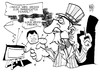 Cartoon: Chavez und die USA (small) by Kostas Koufogiorgos tagged chavez,venezuela,uncle,sam,usa,präsident,wahl,voodoo,puppe,magie,politik,wiederwahl,karikatur,kostas,koufogiorgos