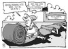 Cartoon: China (small) by Kostas Koufogiorgos tagged china,li,merkel,menschenrechte,teppich,tod,besuch,karikatur,koufogiorgos