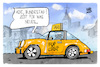 Cartoon: Christian Lindner (small) by Kostas Koufogiorgos tagged karikatur,koufogiorgos,lindner,taxi,porsche,fdp,chef,auto,bundestag,arbeit