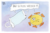 Cartoon: Corona und die Maske (small) by Kostas Koufogiorgos tagged karikatur,koufogiorgos,corona,maske,gesundheit,virus,pandemie