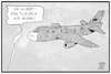 Cartoon: Coronavirus (small) by Kostas Koufogiorgos tagged karikatur,koufogiorgos,illustration,cartoon,corona,virus,krankheit,epedemie,ansteckung,mundschutz,luftwaffe,flugzeug