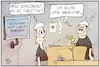 Cartoon: Covid19-Tabletten (small) by Kostas Koufogiorgos tagged karikatur,koufogiorgos,illustration,cartoon,pandemie,paxlovid,querdenker,chip,verschwörung,pulver,tablette,mörser,corona