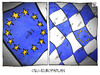 Cartoon: CSU-Europaplan (small) by Kostas Koufogiorgos tagged karikatur,koufogiorgos,cartoon,illustration,csu,europa,europaplan,europawahl,fahne,flagge,programm,politik,partei