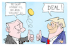 Cartoon: Deal mit Putin (small) by Kostas Koufogiorgos tagged karikatur,koufogiorgos,putin,kopf,zahl,trump,deal,münze,sieg,niederlage,usa,russland