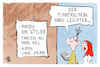 Cartoon: Der Führerscheinerwerb wird refo (small) by Kostas Koufogiorgos tagged karikatur,koufogiorgos,führerschein,einfach,hupen,handy,stvo,regeln