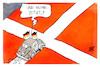 Cartoon: Deutschland-Dänemark (small) by Kostas Koufogiorgos tagged karikatur,koufogiorgos,fußball,deutschland,dänemark,fahne,em