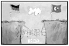 Cartoon: Deutschland-Türkei (small) by Kostas Koufogiorgos tagged karikatur,koufogiorgos,illustration,cartoon,deutschland,tuerkei,freundschaft,probleme,graben,kluft,streit,konflikt,diplomatie
