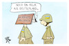 Cartoon: Deutschland-Ukraine (small) by Kostas Koufogiorgos tagged karikatur,koufogiorgos,ukraine,deutschland,hut,sicherheitsabkommen