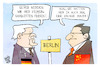 Cartoon: Deutschland und China (small) by Kostas Koufogiorgos tagged karikatur,koufogiorgos,china,deutschland,berlin,mauer
