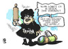 Cartoon: Die Troika schlägt zu (small) by Kostas Koufogiorgos tagged troika,sparmaßnahmen,griechenland,spanien,italien,zypen,euro,schulden,krise,ezb,iwf,europa,karikatur,kostas,koufogiorgos