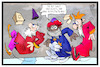 Cartoon: Dreikönigstag (small) by Kostas Koufogiorgos tagged karikatur,koufogiorgos,illustration,cartoon,dreikönigstag,könige,weise,morgenland,glatteis,winter,wetter,rutschen