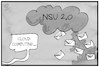 Cartoon: Drohbriefe vom NSU 2.0 (small) by Kostas Koufogiorgos tagged karikatur,koufogiorgos,illustration,cartoon,drohbrief,nsu,terrorismus,drohbriefe,mails,cloud,computing